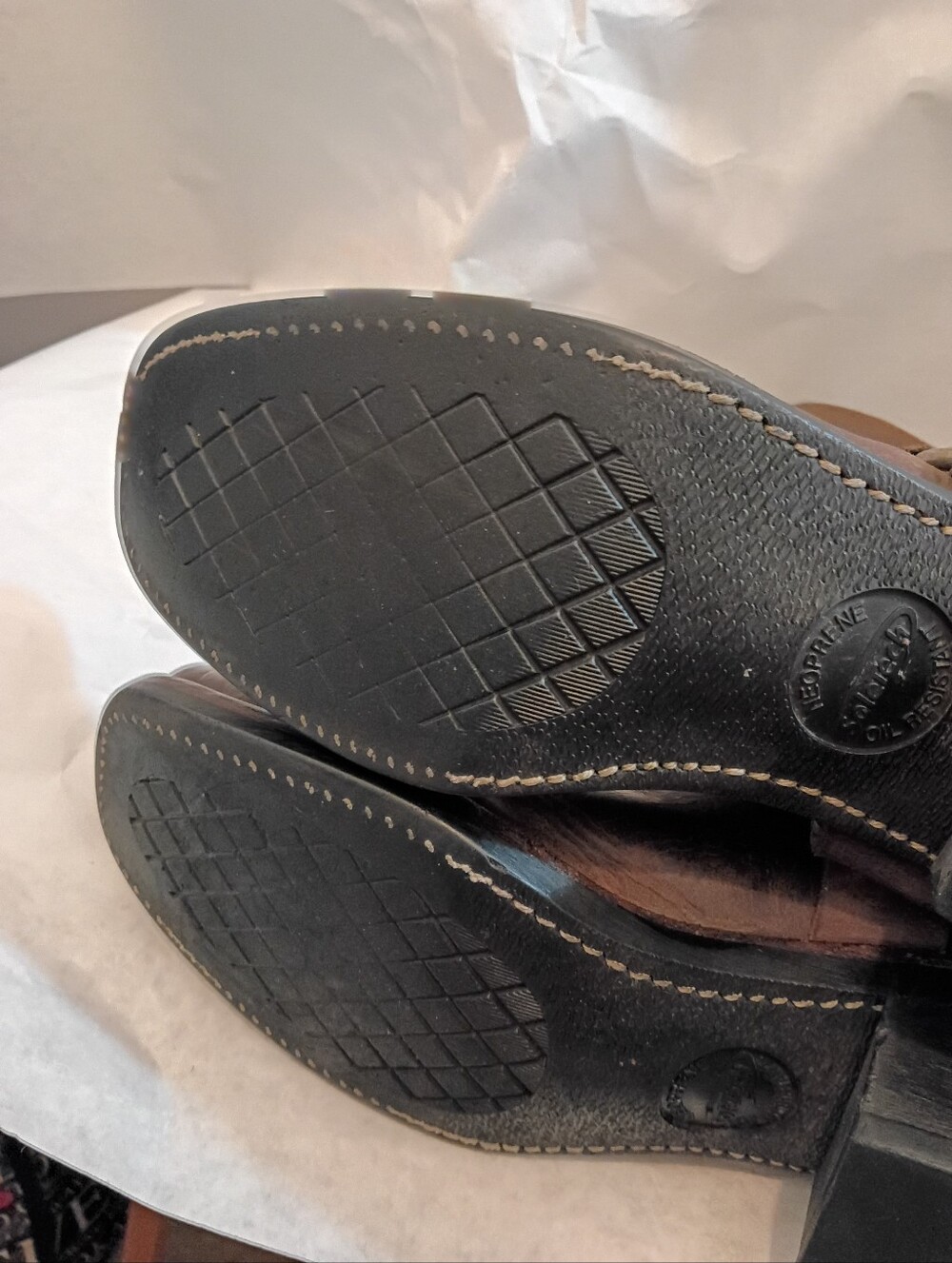 Vtg Frye Womabs Boots Harness Brown Square Toe Black Label 8M Southwest - Picture 6 of 16